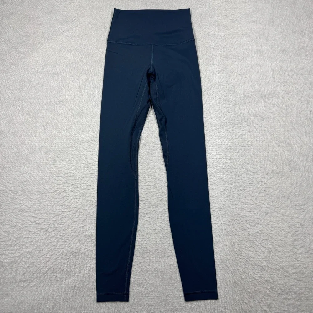 Lululemon Align Leggings High-Rise Athleticwear Gym Yoga Blue LW5CTES Women's 2